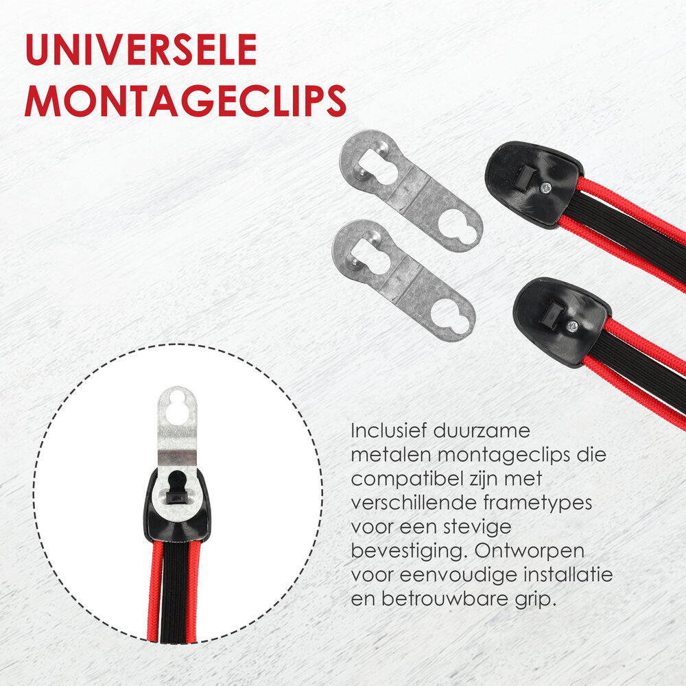 Discountershop Elastic Stretchable Bungee Cords 60cm Ø8mm with Hooks - 2-Arm Luggage Strap | Best Quick Release Straps for Luggage Carrier, Electric Bike & City Bike Discountershop Elastic Stretchable Bungee Cords 60cm Ø8mm with Hooks - 2-Arm Luggage Strap | Best Quick Release Straps for Luggage Carrier, Electric Bike & City Bike