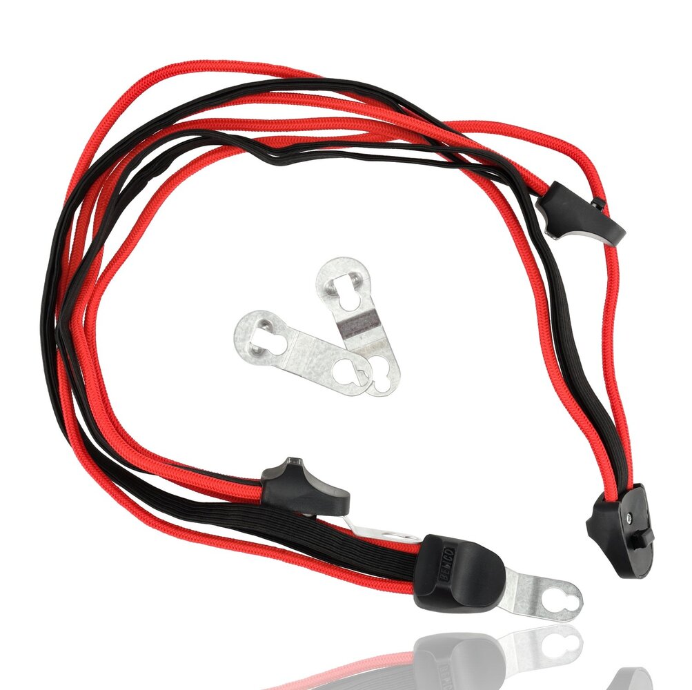 Discountershop Elastic Stretchable Bungee Cords 60cm Ø8mm with Hooks - 2-Arm Luggage Strap | Best Quick Release Straps for Luggage Carrier, Electric Bike & City Bike Discountershop Elastic Stretchable Bungee Cords 60cm Ø8mm with Hooks - 2-Arm Luggage Strap | Best Quick Release Straps for Luggage Carrier, Electric Bike & City Bike