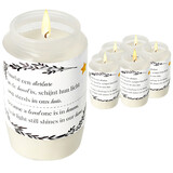 Discountershop Memorial Candles - White Grave Candles with Plastic Cover - Windproof Memorial Candle - 50 Hour Burning Time - Weatherproof Outdoor Candle for Remembrance Discountershop Memorial Candles - White Grave Candles with Plastic Cover - Windproof Memorial Candle - 50 Hour Burning Time - Weatherproof Outdoor Candle for Remembrance