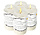 Memorial Candles - White Grave Candles with Plastic Cover - Windproof Memorial Candle - 50 Hour Burning Time - Weatherproof Outdoor Candle for Remembrance