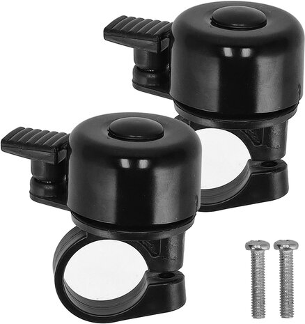 Discountershop Zwarte Fietsbel 35mm - Fietsbel voor Racefiets, Stadfiets, MTB & Meer - Goedkope Fietsaccessoire Discountershop Zwarte Fietsbel 35mm - Fietsbel voor Racefiets, Stadfiets, MTB & Meer - Goedkope Fietsaccessoire