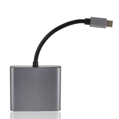 Discountershop USB-C naar HDMI Adapter 4K – Type-C Multiport AV Converter met USB 3.0 – Voor MacBook, Laptop, Android en Tablet Discountershop USB-C naar HDMI Adapter 4K – Type-C Multiport AV Converter met USB 3.0 – Voor MacBook, Laptop, Android en Tablet
