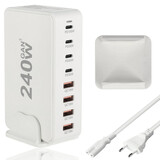 Discountershop USB-C Fast Charger 240W – 8-Port GaN III Charger with PD100W, PD30W & QC18W – High-Speed USB-C Charger for Laptop, Phone & Tablet Discountershop USB-C Fast Charger 240W – 8-Port GaN III Charger with PD100W, PD30W & QC18W – High-Speed USB-C Charger for Laptop, Phone & Tablet