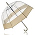 Dome Umbrella Transparent with J Handle - Lightweight Umbrella Cheap - Snowproof & Windproof