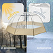 Discountershop Dome Umbrella Transparent - Bubble Umbrella Clear - 90cm Diameter - Umbrella Women & Men Set of 2 - Windproof & Snowproof Discountershop Dome Umbrella Transparent - Bubble Umbrella Clear - 90cm Diameter - Umbrella Women & Men Set of 2 - Windproof & Snowproof