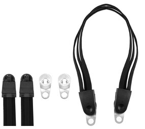 Discountershop Elastic Bungee Cords with Universal Stainless Steel Bracket Hook - Luggage Straps for 26 and 28 inch Wheel with 3 Elastic Arms Discountershop Elastic Bungee Cords with Universal Stainless Steel Bracket Hook - Luggage Straps for 26 and 28 inch Wheel with 3 Elastic Arms