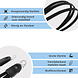 Discountershop Elastic Bungee Cords with Universal Stainless Steel Bracket Hook - Luggage Straps for 26 and 28 inch Wheel with 3 Elastic Arms Discountershop Elastic Bungee Cords with Universal Stainless Steel Bracket Hook - Luggage Straps for 26 and 28 inch Wheel with 3 Elastic Arms