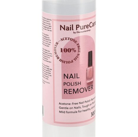 Discountershop Nagellakremover Zonder Aceton - Nagellakremover Acetonvrij 300ml - Vegan, Hydraterend, & Dermatologisch Getest – Professionele Nagellakverwijderaar