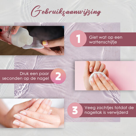 Discountershop Nagellakremover Zonder Aceton - Nagellakremover Acetonvrij 300ml - Vegan, Hydraterend, & Dermatologisch Getest – Professionele Nagellakverwijderaar