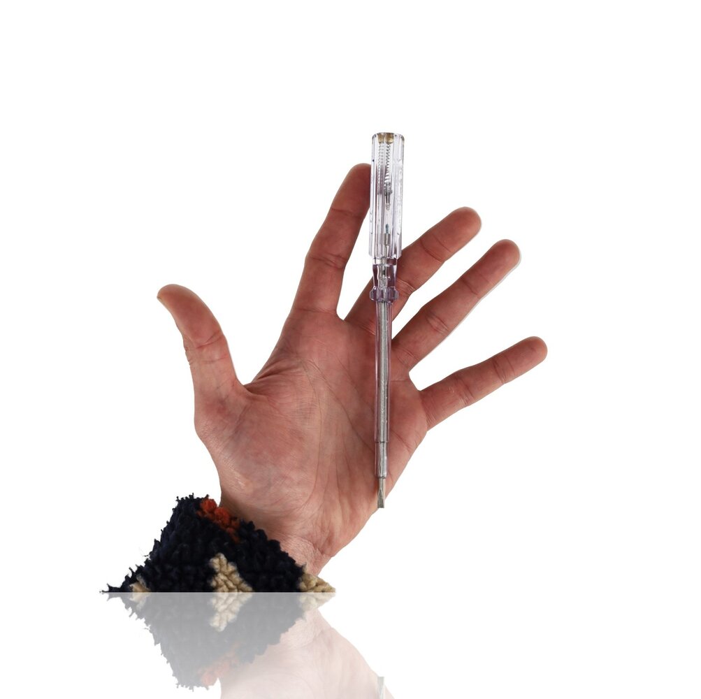 Discountershop Spanningzoeker Schroevendraaier Set - 110-250V - Platkop - Klus Benodigdheden - Spanning Meten, Elektriciteit Testen, Veilig Werken met Stroom