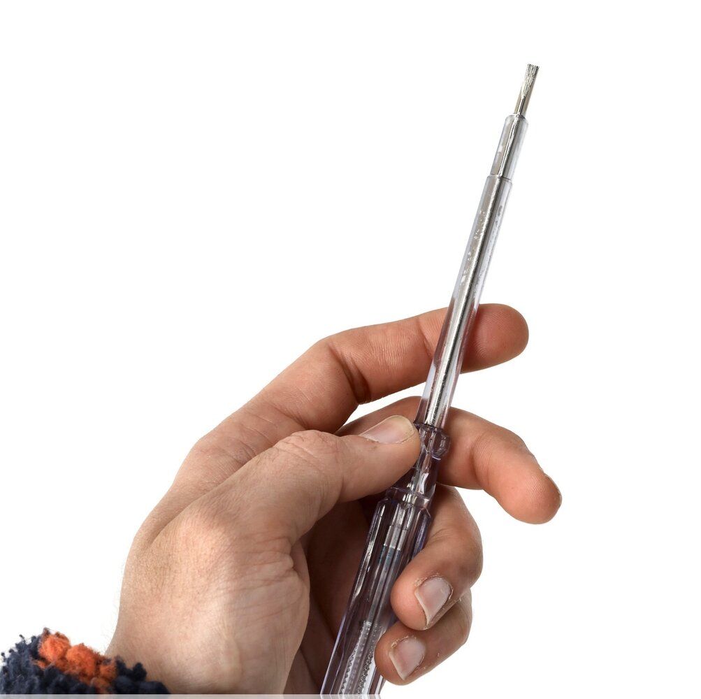 Discountershop Spanningzoeker Schroevendraaier Set - 110-250V - Platkop - Klus Benodigdheden - Spanning Meten, Elektriciteit Testen, Veilig Werken met Stroom