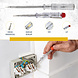 Discountershop Voltage Tester Screwdriver Set - 110-250V - Flathead - Tools - Measure Voltage, Test Electricity, Safe Work with Electricity Discountershop Voltage Tester Screwdriver Set - 110-250V - Flathead - Tools - Measure Voltage, Test Electricity, Safe Work with Electricity