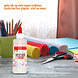 Discountershop hobbylijm 200 ml transparante sneldrogende knutsellijm voor hobby en knutselen