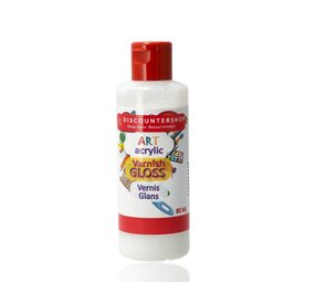 Discountershop Acrylvernis Gloss 80ML – Sneldrogende Transparante Glansvernis voor Acrylverf Schilderijen, Canvas, Hout en Papier – Langdurige Bescherming en Stralende Glans Discountershop Acrylvernis Gloss 80ML – Sneldrogende Transparante Glansvernis voor Acrylverf Schilderijen, Canvas, Hout en Papier – Langdurige Bescherming en Stralende Glans