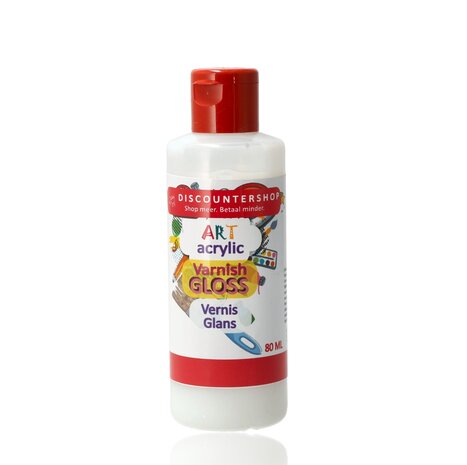 Discountershop Acrylic Gloss Sealer 80ML – Fast-Drying Transparent Gloss Varnish for Acrylic Paintings, Canvas, Wood, and Paper – Long-Lasting Protection and Brilliant Gloss Finish Discountershop Acrylic Gloss Sealer 80ML – Fast-Drying Transparent Gloss Varnish for Acrylic Paintings, Canvas, Wood, and Paper – Long-Lasting Protection and Brilliant Gloss Finish