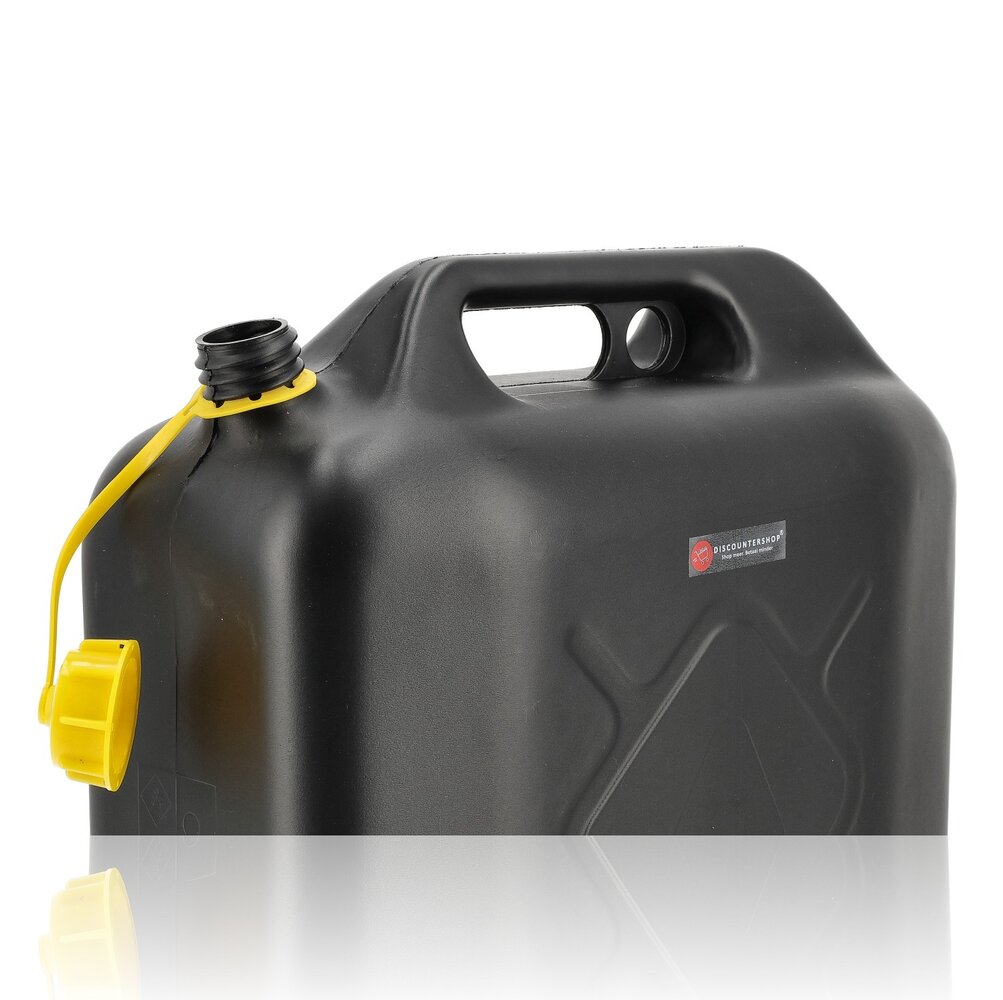 Discountershop Jerrycan 20 Liter Zwart – Voor Benzine en Diesel – Met Flexibele Schenktuit Discountershop Jerrycan 20 Liter Zwart – Voor Benzine en Diesel – Met Flexibele Schenktuit