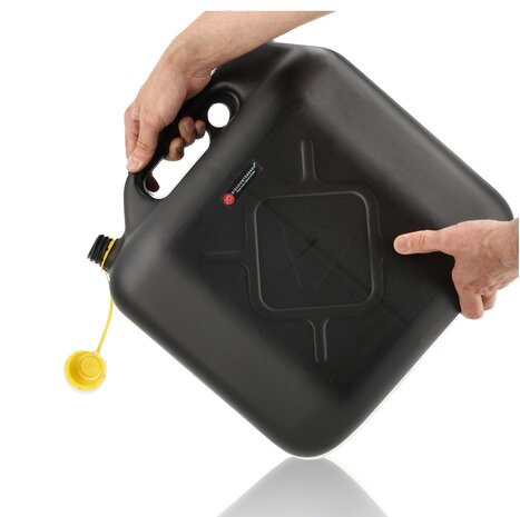 Discountershop Jerrycan 20 Liter Zwart – Voor Benzine en Diesel – Met Flexibele Schenktuit Discountershop Jerrycan 20 Liter Zwart – Voor Benzine en Diesel – Met Flexibele Schenktuit