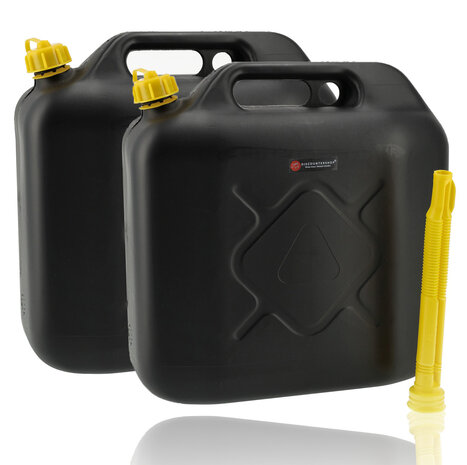 Discountershop 20 Liter Jerrycan Petrol – Plastic Fuel Jerrycan for Petrol, Diesel and Other Liquids with Flexible Pour Spout Discountershop 20 Liter Jerrycan Petrol – Plastic Fuel Jerrycan for Petrol, Diesel and Other Liquids with Flexible Pour Spout