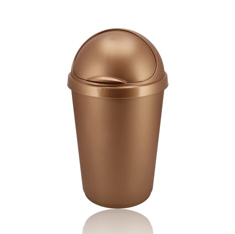 Discountershop Waste Bin 50 liters with Sliding Lid - Waste Bin Round Plastic - Waste Bin with Roller Lid for Kitchen, Shed or Garden - Ø38.5 x H70 cm Discountershop Waste Bin 50 liters with Sliding Lid - Waste Bin Round Plastic - Waste Bin with Roller Lid for Kitchen, Shed or Garden - Ø38.5 x H70 cm