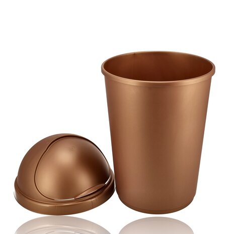 Discountershop Prullenbak 50 Liter met Schuifdeksel – Afvalemmer Rond Kunststof – Vuilnisbak met Roldeksel voor Keuken, Schuur of Tuin – Ø38,5 x H70 cm Discountershop Prullenbak 50 Liter met Schuifdeksel – Afvalemmer Rond Kunststof – Vuilnisbak met Roldeksel voor Keuken, Schuur of Tuin – Ø38,5 x H70 cm