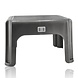 Discountershop Step Stool Grey - 38x29x24 cm – Antislip Stool with 120 kg Weight Capacity for Kitchen, Bathroom, Camper, and Caravan Discountershop Step Stool Grey - 38x29x24 cm – Antislip Stool with 120 kg Weight Capacity for Kitchen, Bathroom, Camper, and Caravan