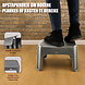Discountershop Step Stool Grey - 38x29x24 cm – Antislip Stool with 120 kg Weight Capacity for Kitchen, Bathroom, Camper, and Caravan Discountershop Step Stool Grey - 38x29x24 cm – Antislip Stool with 120 kg Weight Capacity for Kitchen, Bathroom, Camper, and Caravan