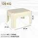 Discountershop White Step Stool – Sturdy, Antislip Plastic, 120 kg Capacity, 38x29x24 cm for Kitchen, Bathroom, Toilet, and More Discountershop White Step Stool – Sturdy, Antislip Plastic, 120 kg Capacity, 38x29x24 cm for Kitchen, Bathroom, Toilet, and More