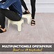 Discountershop Opstapkrukje Wit – Stevig, Antislip Kunststof, 120 kg Draagvermogen, 38x29x24 cm voor Keuken, Badkamer, Toilet en Meer Discountershop Opstapkrukje Wit – Stevig, Antislip Kunststof, 120 kg Draagvermogen, 38x29x24 cm voor Keuken, Badkamer, Toilet en Meer