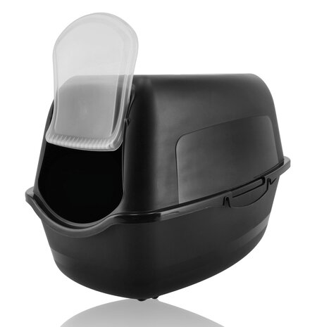 Discountershop Covered Cat Litter Box with Flap Door – Enclosed Litter Tray for Large Cats – Leak-Proof & Durable – Plastic Litter Box with Carbon Filter – 15 kg Capacity Discountershop Covered Cat Litter Box with Flap Door – Enclosed Litter Tray for Large Cats – Leak-Proof & Durable – Plastic Litter Box with Carbon Filter – 15 kg Capacity