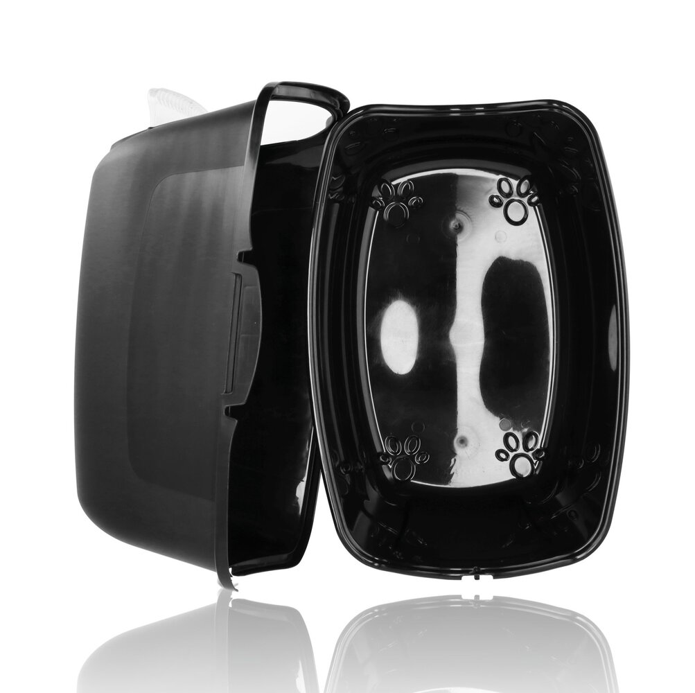 Discountershop Covered Cat Litter Box with Flap Door – Enclosed Litter Tray for Large Cats – Leak-Proof & Durable – Plastic Litter Box with Carbon Filter – 15 kg Capacity Discountershop Covered Cat Litter Box with Flap Door – Enclosed Litter Tray for Large Cats – Leak-Proof & Durable – Plastic Litter Box with Carbon Filter – 15 kg Capacity