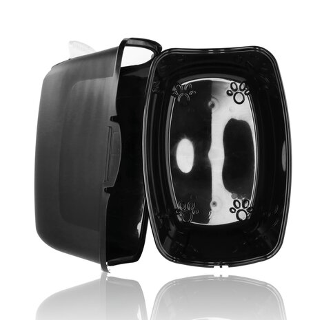 Discountershop Covered Cat Litter Box with Flap Door – Enclosed Litter Tray for Large Cats – Leak-Proof & Durable – Plastic Litter Box with Carbon Filter – 15 kg Capacity Discountershop Covered Cat Litter Box with Flap Door – Enclosed Litter Tray for Large Cats – Leak-Proof & Durable – Plastic Litter Box with Carbon Filter – 15 kg Capacity