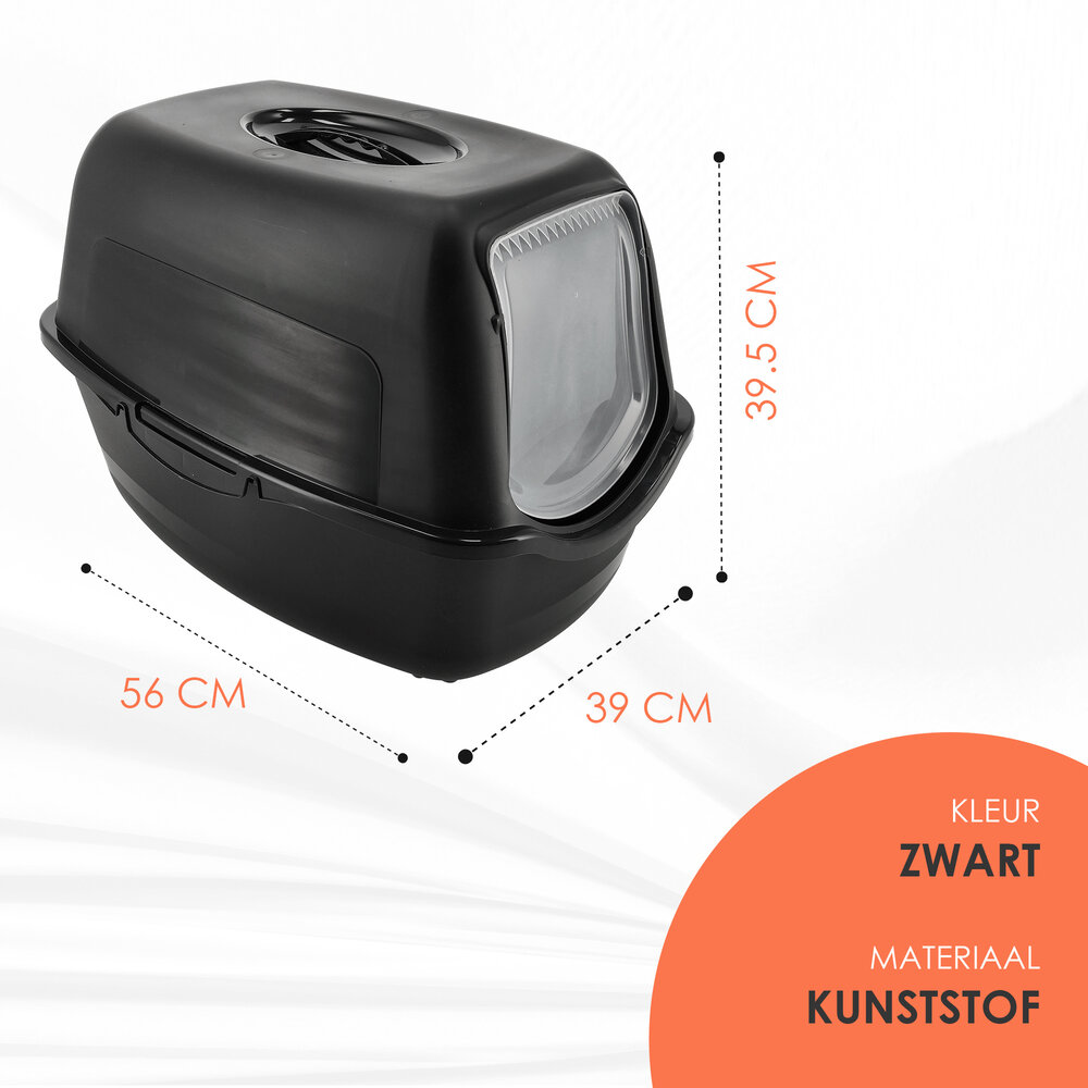 Discountershop Covered Cat Litter Box with Flap Door – Enclosed Litter Tray for Large Cats – Leak-Proof & Durable – Plastic Litter Box with Carbon Filter – 15 kg Capacity Discountershop Covered Cat Litter Box with Flap Door – Enclosed Litter Tray for Large Cats – Leak-Proof & Durable – Plastic Litter Box with Carbon Filter – 15 kg Capacity