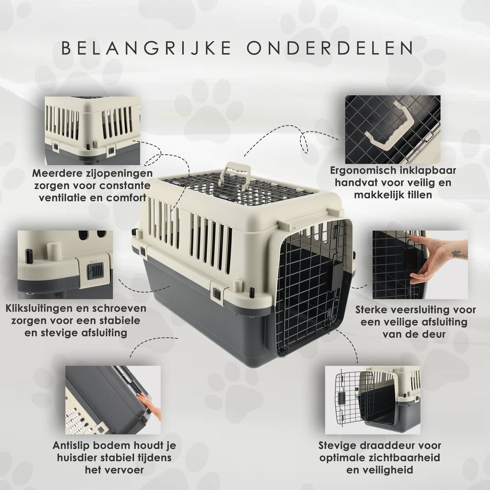 Discountershop Grote Kattenbench 61x41x40 cm – Bovenlader – Tot 12 kg Discountershop Grote Kattenbench 61x41x40 cm – Bovenlader – Tot 12 kg