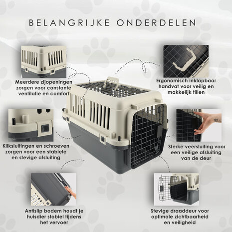 Discountershop Grote Kattenbench 61x41x40 cm – Bovenlader – Tot 12 kg Discountershop Grote Kattenbench 61x41x40 cm – Bovenlader – Tot 12 kg