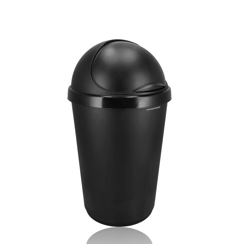 Discountershop Waste Bin 50 liters with Sliding Lid - Waste Bin Round Plastic - Waste Bin with Roller Lid for Kitchen, Shed or Garden - Ø38.5 x H70 cm Discountershop Waste Bin 50 liters with Sliding Lid - Waste Bin Round Plastic - Waste Bin with Roller Lid for Kitchen, Shed or Garden - Ø38.5 x H70 cm