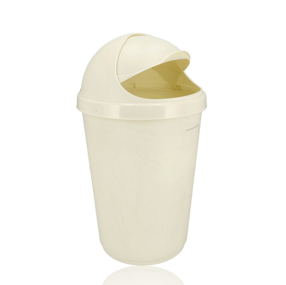 Discountershop Waste Bin 50 liters with Sliding Lid - Waste Bin Round Plastic - Waste Bin with Roller Lid for Kitchen, Shed or Garden - Ø38.5 x H70 cm Discountershop Waste Bin 50 liters with Sliding Lid - Waste Bin Round Plastic - Waste Bin with Roller Lid for Kitchen, Shed or Garden - Ø38.5 x H70 cm