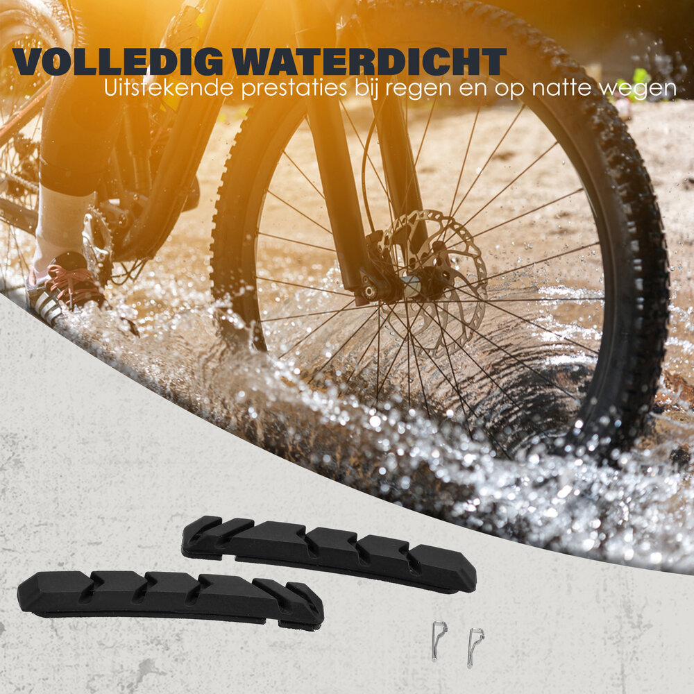 Discountershop V-Brake Remrubbers 72mm – Set van 2 met Borgpinnen – Compatibel met Shimano Remschoenen – Voor V-Brake Cartridge Remblokken Fiets Discountershop V-Brake Remrubbers 72mm – Set van 2 met Borgpinnen – Compatibel met Shimano Remschoenen – Voor V-Brake Cartridge Remblokken Fiets
