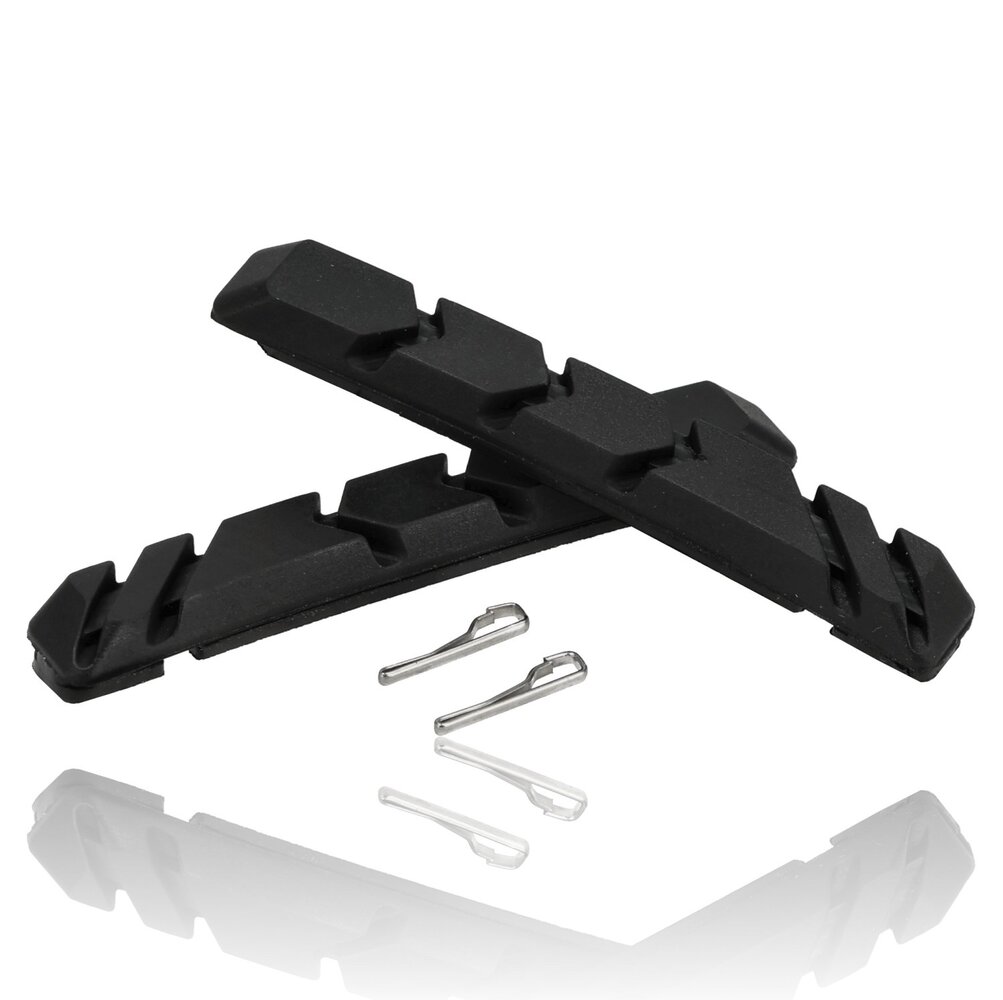 Discountershop V-Brake Remrubbers 72mm – Set van 2 met Borgpinnen – Compatibel met Shimano Remschoenen – Voor V-Brake Cartridge Remblokken Fiets Discountershop V-Brake Remrubbers 72mm – Set van 2 met Borgpinnen – Compatibel met Shimano Remschoenen – Voor V-Brake Cartridge Remblokken Fiets