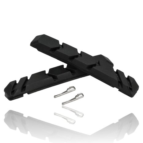 Discountershop V-Brake Remrubbers 72mm – Set van 2 met Borgpinnen – Compatibel met Shimano Remschoenen – Voor V-Brake Cartridge Remblokken Fiets Discountershop V-Brake Remrubbers 72mm – Set van 2 met Borgpinnen – Compatibel met Shimano Remschoenen – Voor V-Brake Cartridge Remblokken Fiets