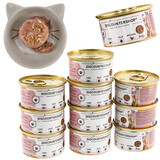 Merkloos 15x Wet Cat Food - Tuna in Jelly 85g - 51% Tuna & Rice - Juicy Tuna Gravy for Adult Cats Merkloos 15x Wet Cat Food - Tuna in Jelly 85g - 51% Tuna & Rice - Juicy Tuna Gravy for Adult Cats