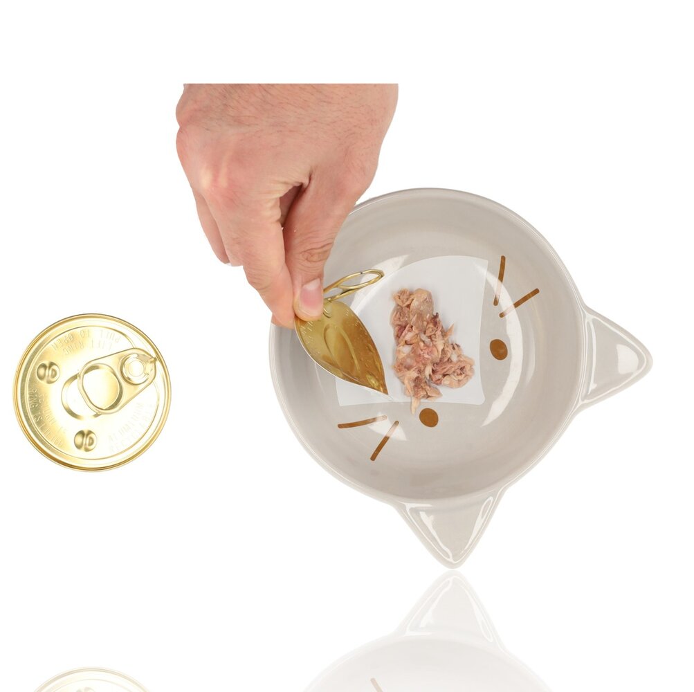 Merkloos 24x Natvoer voor Katten - Tonijn in Blik  - Gelei Mix -  85g - 51% Tonijn & Rijst - Premium Natvoer Adult Katten