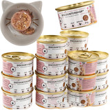 Merkloos 24x Natvoer voor Katten - Tonijn in Blik  - Gelei Mix -  85g - 51% Tonijn & Rijst - Premium Natvoer Adult Katten Merkloos 24x Natvoer voor Katten - Tonijn in Blik  - Gelei Mix -  85g - 51% Tonijn & Rijst - Premium Natvoer Adult Katten