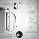 Discountershop Camping Cup Double-Walled Stainless Steel - Lightweight Outdoor Mug - Thermos Cup 220ml - With Carabiner - Silver Insulating Cup Discountershop Camping Cup Double-Walled Stainless Steel - Lightweight Outdoor Mug - Thermos Cup 220ml - With Carabiner - Silver Insulating Cup