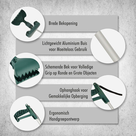 Discountershop Trash Grabber 74 cm – Ergonomic Litter Picker Tool for Seniors & Waste – Grabber Stick with Anti-Slip Grip – For Indoor & Outdoor Use Discountershop Trash Grabber 74 cm – Ergonomic Litter Picker Tool for Seniors & Waste – Grabber Stick with Anti-Slip Grip – For Indoor & Outdoor Use