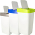 Prullenbakken Set 60L – Afvalscheiding & Recycling Afvalbakken – 3 Sorteerbakken met Gele, Blauwe & Grijze Deksel – Voor Keuken, Kantoor & School Prullenbakken Set 60L – Afvalscheiding & Recycling Afvalbakken – 3 Sorteerbakken met Gele, Blauwe & Grijze Deksel – Voor Keuken, Kantoor & School