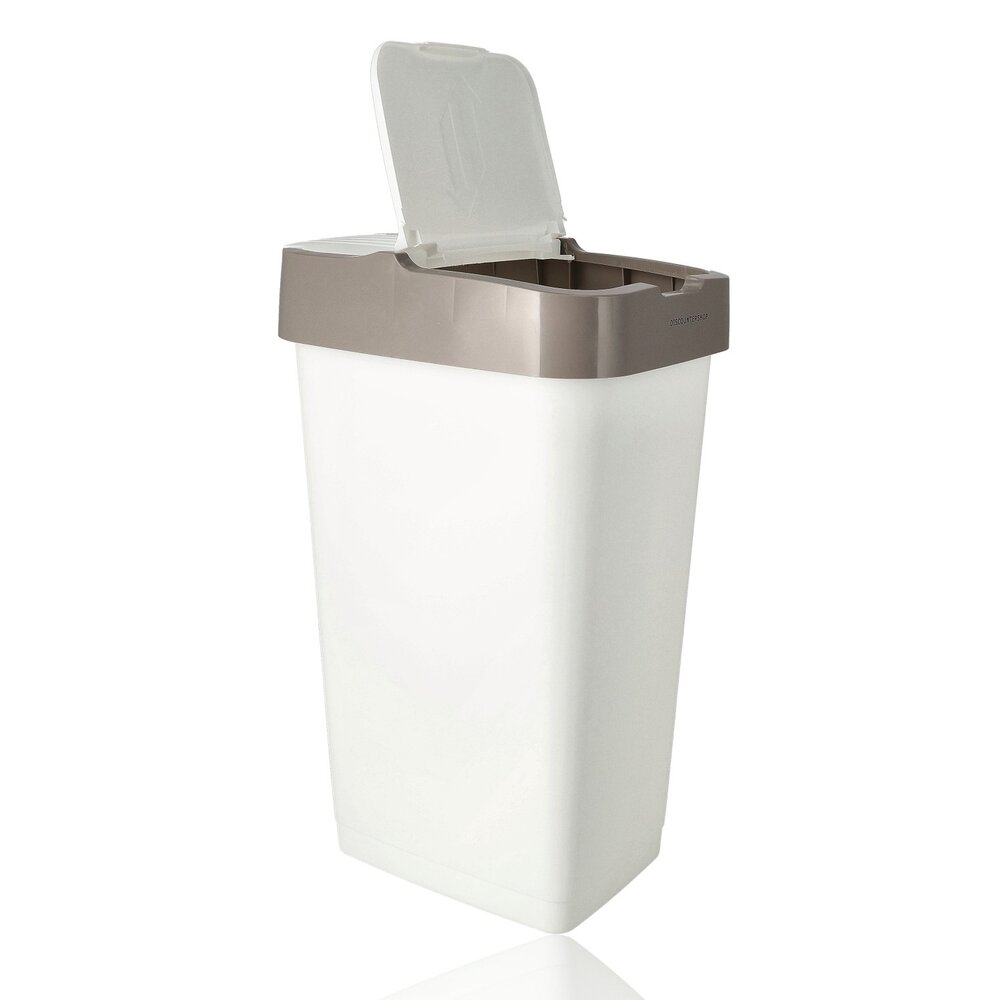 Discountershop Plastic Dustbin Set 60L – Recycling & Waste Sorting Bins – 3 Garbage Bins with Yellow, Blue & Grey Lids – For Home, Office & Apartment Use Discountershop Plastic Dustbin Set 60L – Recycling & Waste Sorting Bins – 3 Garbage Bins with Yellow, Blue & Grey Lids – For Home, Office & Apartment Use