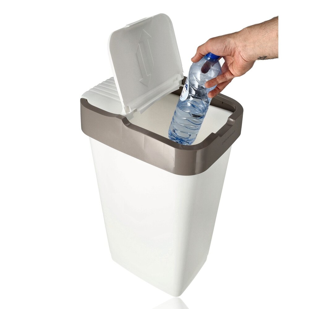 Discountershop Plastic Dustbin Set 60L – Recycling & Waste Sorting Bins – 3 Garbage Bins with Yellow, Blue & Grey Lids – For Home, Office & Apartment Use Discountershop Plastic Dustbin Set 60L – Recycling & Waste Sorting Bins – 3 Garbage Bins with Yellow, Blue & Grey Lids – For Home, Office & Apartment Use