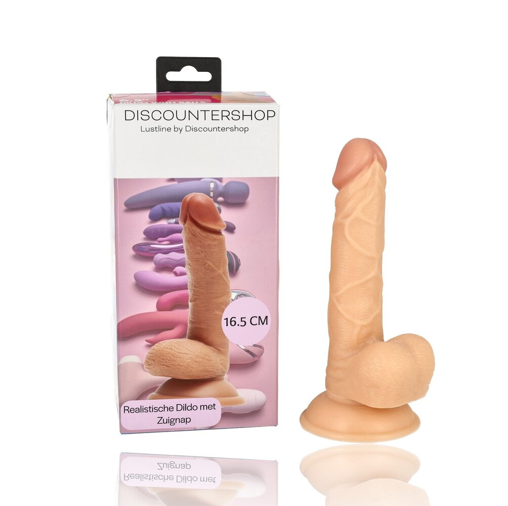 Discountershop Dildo with Suction Cup – Realistic Veined Silicone Dildo 20 cm – For Vaginal and Anal Stimulation – For Women and Men Discountershop Dildo with Suction Cup – Realistic Veined Silicone Dildo 20 cm – For Vaginal and Anal Stimulation – For Women and Men