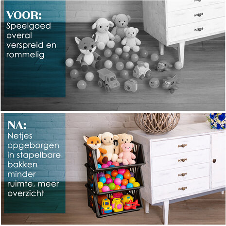 Discountershop Stapelbare Groentemand 18L – Kunststof Fruitmand & Keukenmand – Opbergmand voor Aanrecht, Voorraadkast & Keukenartikelen met Handgrepen Discountershop Stapelbare Groentemand 18L – Kunststof Fruitmand & Keukenmand – Opbergmand voor Aanrecht, Voorraadkast & Keukenartikelen met Handgrepen