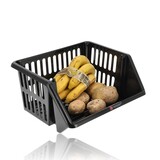 Discountershop 18L Stackable Vegetable Storage Basket – Plastic Kitchen Organizer & Fruit Basket – Produce Storage Bin for Countertop, Pantry & Kitchen Use Discountershop 18L Stackable Vegetable Storage Basket – Plastic Kitchen Organizer & Fruit Basket – Produce Storage Bin for Countertop, Pantry & Kitchen Use